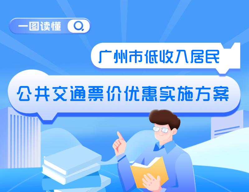 【一圖讀懂】《廣州市交通運(yùn)輸局  廣州市民政局關(guān)于印發(fā)廣州市低收入居民公共交通票價(jià)優(yōu)惠實(shí)施方案的通知》的解讀