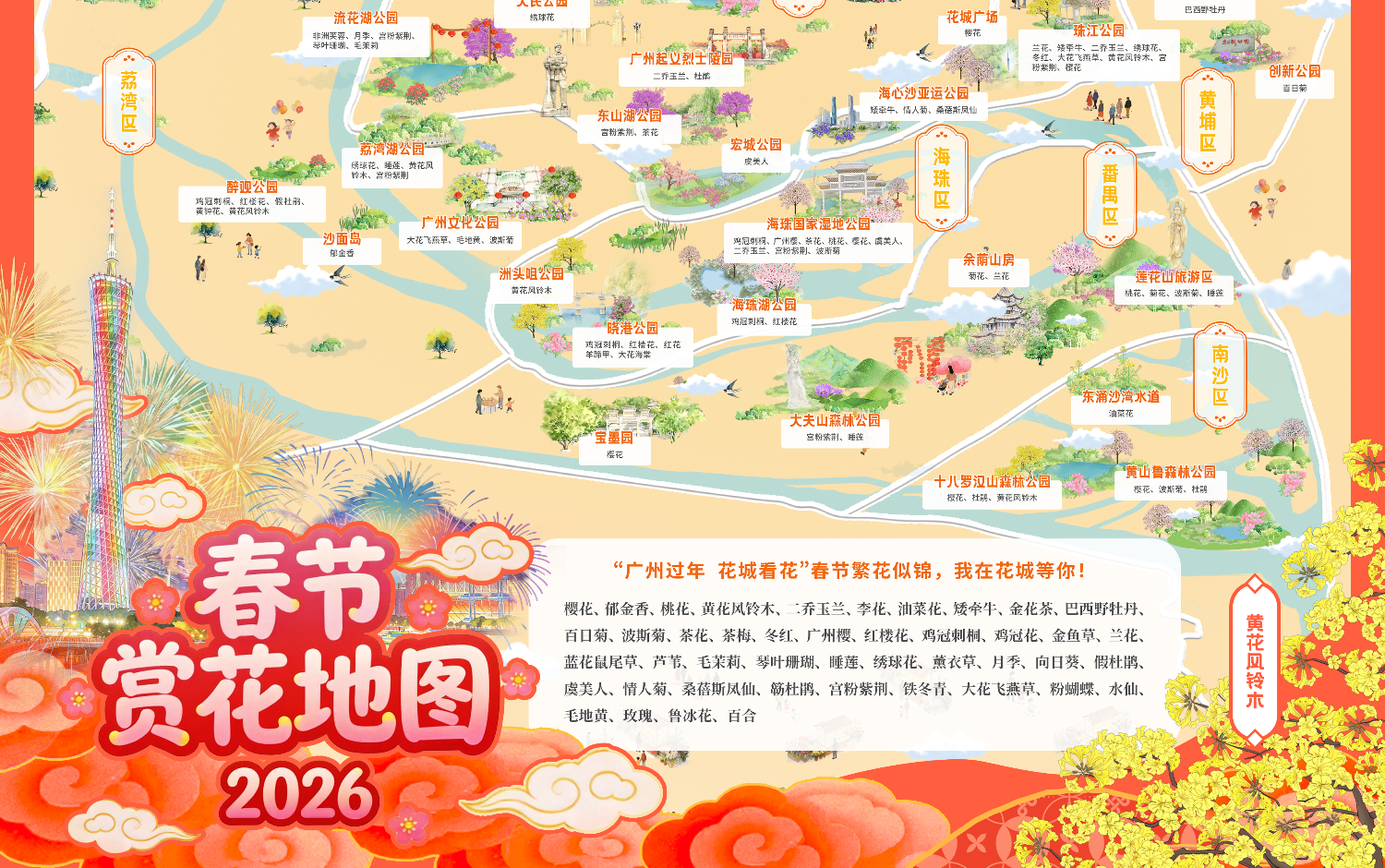 春節賞花地圖